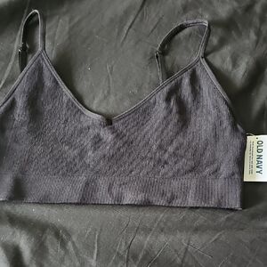 Old Navy Ribbed Black Bralette